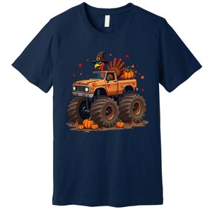 Thanksgiving Turkey Monster Truck Gift Premium T-Shirt