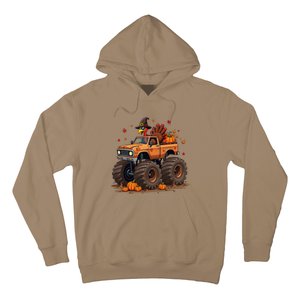 Thanksgiving Turkey Monster Truck Gift Hoodie