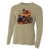 Thanksgiving Turkey Monster Truck Gift Cooling Performance Long Sleeve Crew