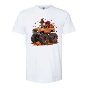 Thanksgiving Turkey Monster Truck Gift Softstyle CVC T-Shirt