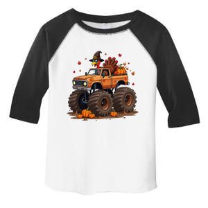 Thanksgiving Turkey Monster Truck Gift Toddler Fine Jersey T-Shirt