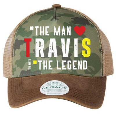 Travis The Man The Legend The Myth Legacy Tie Dye Trucker Hat