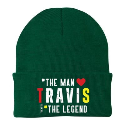 Travis The Man The Legend The Myth Knit Cap Winter Beanie