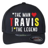 Travis The Man The Legend The Myth Flexfit Unipanel Trucker Cap