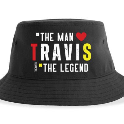 Travis The Man The Legend The Myth Sustainable Bucket Hat