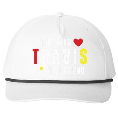 Travis The Man The Legend The Myth Snapback Five-Panel Rope Hat