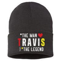 Travis The Man The Legend The Myth Sustainable Knit Beanie