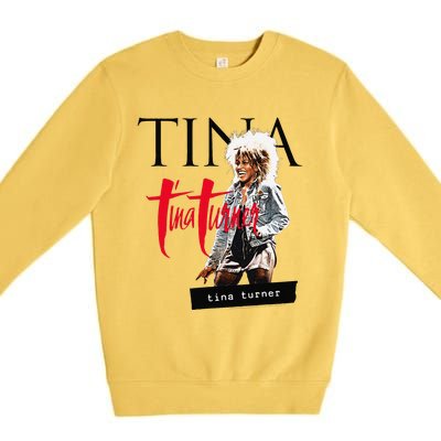 Tina Turner Multi Logo Photo Premium Crewneck Sweatshirt