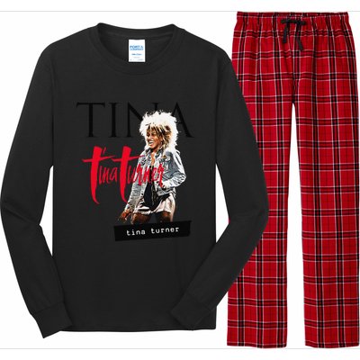 Tina Turner Multi Logo Photo Long Sleeve Pajama Set