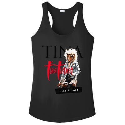 Tina Turner Multi Logo Photo Ladies PosiCharge Competitor Racerback Tank