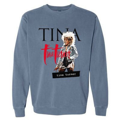 Tina Turner Multi Logo Photo Garment-Dyed Sweatshirt