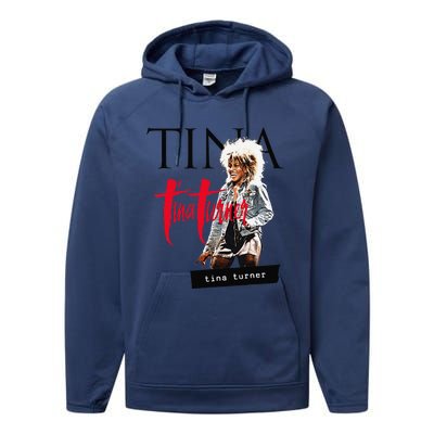 Tina Turner Multi Logo Photo Performance Fleece Hoodie