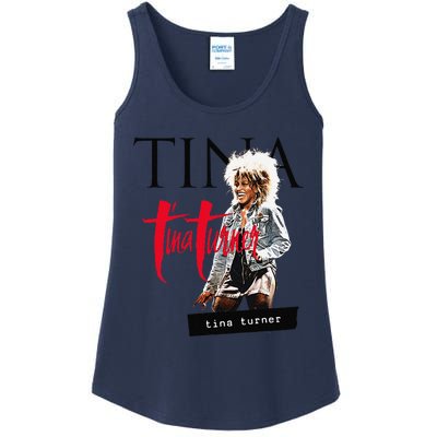 Tina Turner Multi Logo Photo Ladies Essential Tank