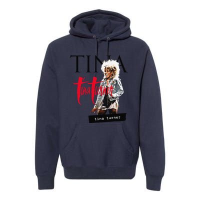 Tina Turner Multi Logo Photo Premium Hoodie