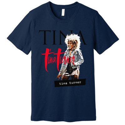 Tina Turner Multi Logo Photo Premium T-Shirt