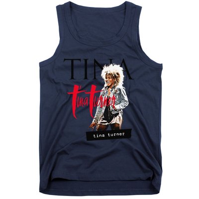 Tina Turner Multi Logo Photo Tank Top