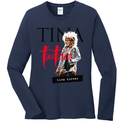 Tina Turner Multi Logo Photo Ladies Long Sleeve Shirt