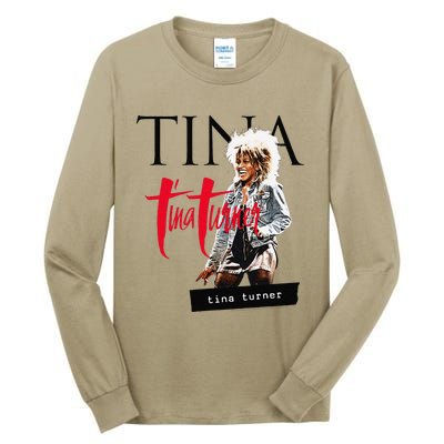 Tina Turner Multi Logo Photo Tall Long Sleeve T-Shirt