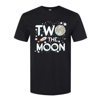 Two The Moon 2nd Birthday Gift For 2 Year Old Softstyle® CVC T-Shirt