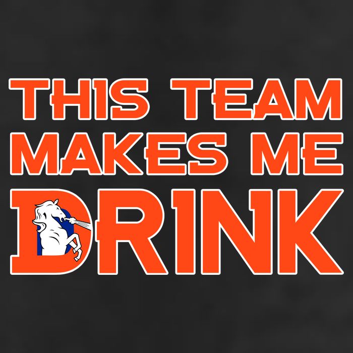 This Team Makes Me Drink Denver Funny Beanie