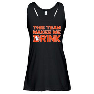 This Team Makes Me Drink Denver Funny Ladies Essential Flowy Tank