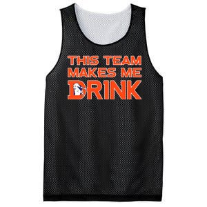 This Team Makes Me Drink Denver Funny Mesh Reversible Basketball Jersey Tank