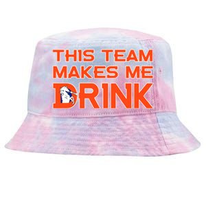 This Team Makes Me Drink Denver Funny Tie-Dyed Bucket Hat