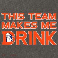 This Team Makes Me Drink Denver Funny Cotton Canvas Backpack
