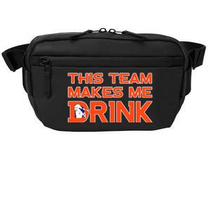 This Team Makes Me Drink Denver Funny Crossbody Pack