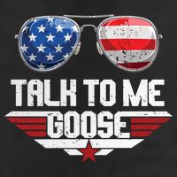 Talk To Me Goose American Flag Glasses Adult Drive Performance Visor