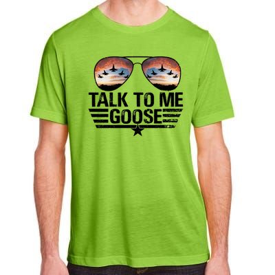 Talk To Me Goose Jet Fighter Sunglasses Adult ChromaSoft Performance T-Shirt