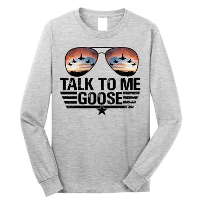 Talk To Me Goose Jet Fighter Sunglasses Long Sleeve Shirt