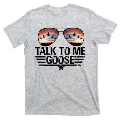 Talk To Me Goose Jet Fighter Sunglasses T-Shirt