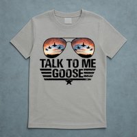 Talk To Me Goose Jet Fighter Sunglasses T-Shirt
