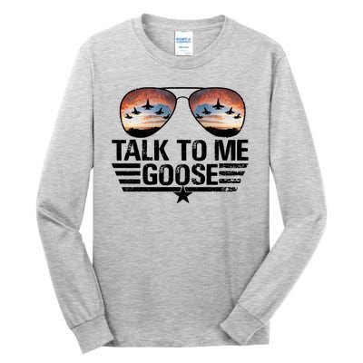 Talk To Me Goose Jet Fighter Sunglasses Tall Long Sleeve T-Shirt