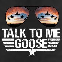 Talk To Me Goose Jet Fighter Sunglasses 7 Panel Mesh Trucker Snapback Hat