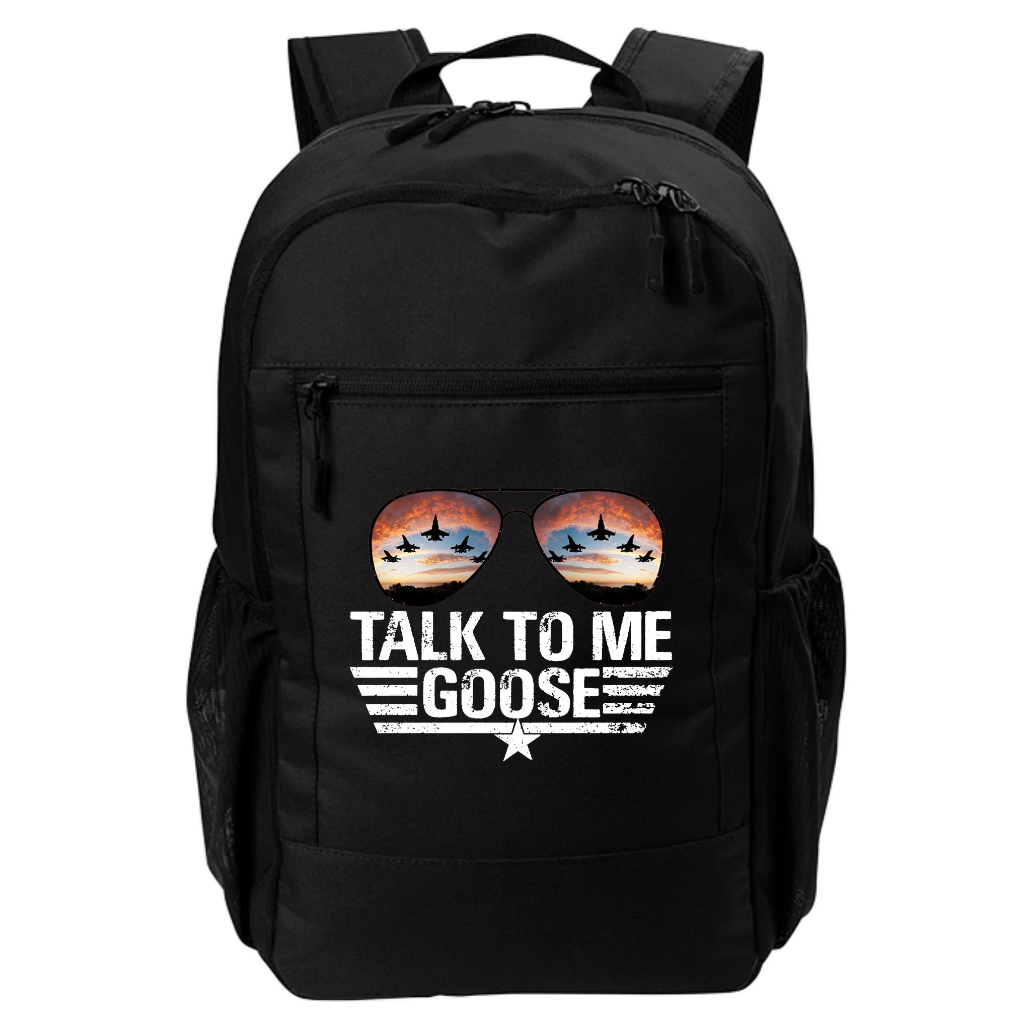 Talk To Me Goose Jet Fighter Sunglasses Backpack