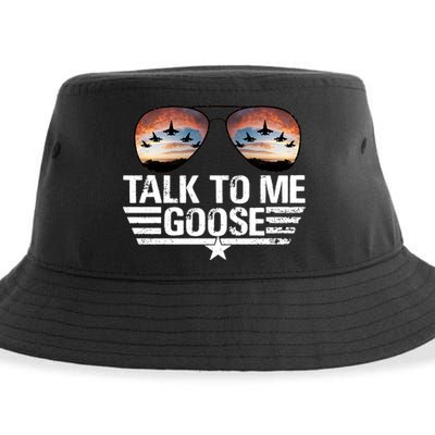 Talk To Me Goose Jet Fighter Sunglasses Sustainable Bucket Hat