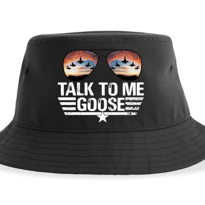 Talk To Me Goose Jet Fighter Sunglasses Sustainable Bucket Hat