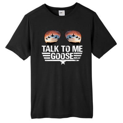 Talk To Me Goose Jet Fighter Sunglasses Tall Fusion ChromaSoft Performance T-Shirt