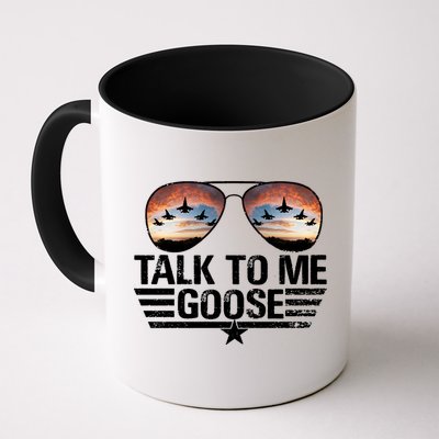 Talk To Me Goose Jet Fighter Sunglasses Mug