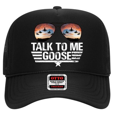 Talk To Me Goose Jet Fighter Sunglasses Trucker Hat