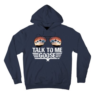 Talk To Me Goose Jet Fighter Sunglasses Hoodie