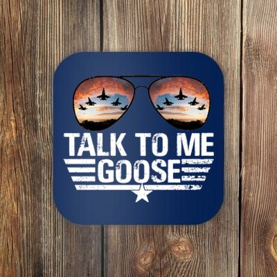 Talk To Me Goose Jet Fighter Sunglasses Coaster