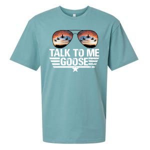 Talk To Me Goose Jet Fighter Sunglasses Sueded Cloud Jersey T-Shirt