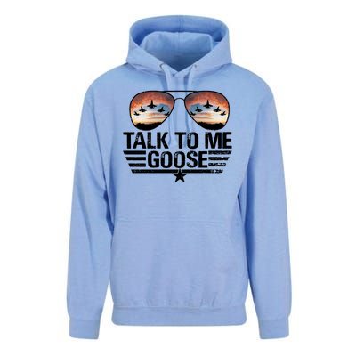 Talk To Me Goose Jet Fighter Sunglasses Unisex Surf Hoodie