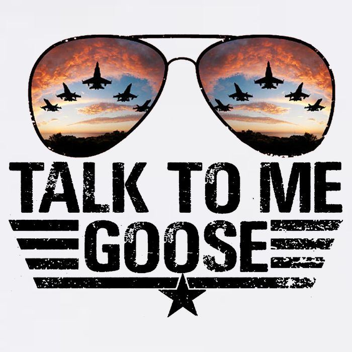 Talk To Me Goose Jet Fighter Sunglasses Garment-Dyed Sweatshirt