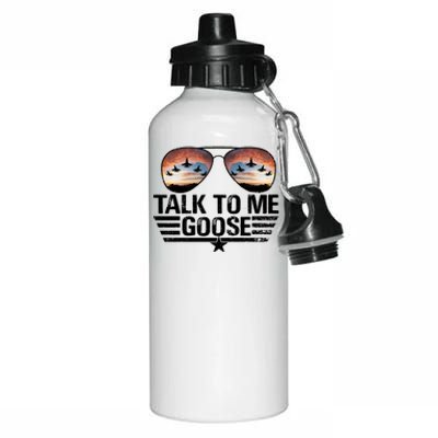 Talk To Me Goose Jet Fighter Sunglasses Aluminum Water Bottle 