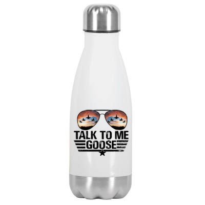 Talk To Me Goose Jet Fighter Sunglasses Stainless Steel Insulated Water Bottle