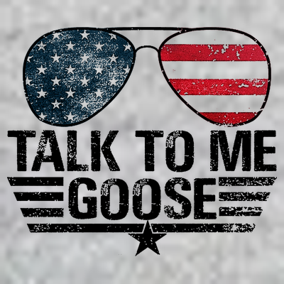 Talk To Me Goose USA Flag Sunglasses T-Shirt